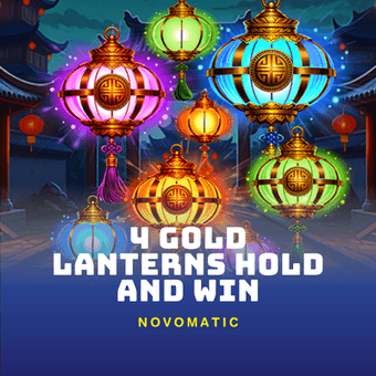 4 Gold Lanterns Hold and Win