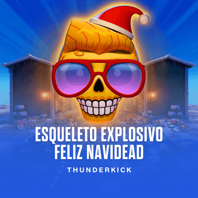 Esqueleto Explosivo Feliz Navidead