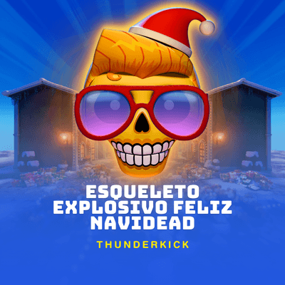 Esqueleto Explosivo Feliz Navidead